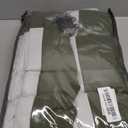 Olive Green Pleated Linen Blackout Curtains 90 Inches Long for Bedroom Living Room Pinch Pleat Black Out Thermal Insulated Ring Hooks Back Tab Room Darkening Drapes Dark Green Curtains with Liner (40"W x 90"L (Pack of 2))