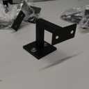 Square Handrail Brackets for Staircase Stair Railing Brackets with Screws (Pack of 5) (Textured Black)