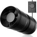 Hon&Guan 4 Inch Upgrade Inline Duct Fan with Stepless Speed Controller - 130 CFM, 6W Low Power, Low Noise Ventilation Fan for Grow Tents, Hydroponics, Basements