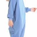 CANASOUR Polyster Unisex Child Halloween Costumes Animal Cosplay Costume Chirstmas Anime One-Piece Pajamas for 6-8 Years Girls Boys (6-8 Years, Blue)
