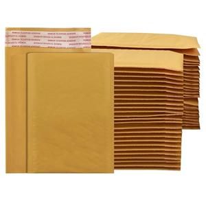 Amazon Basics Kraft Bubble Self-Seal Mailer, 4" x 8" (Internal Size - 3.75" x 7"), 50-Pack, Brown