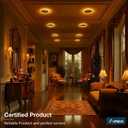 Amico 6 Pack 6 Inch 5CCT LED Recessed Ceiling Light with Night Light, 2700K/3000K/3500K/4000K/5000K Selectable Ultra-Thin Recessed Lighting, 12W=110W, 1100LM, Dimmable Canless Wafer Downlight ETL&FCC