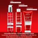 Dercos Collagen Peptide 17 Ultra-Repairing Treatment, 150ml, Anti Hair Fall Pre-Shampoo Bond Repair Hair Treatment, Strengthens, Reduces Breakage, Preps & Protects