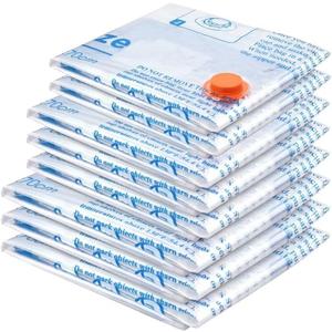 Vacuum Storage Bags 8 Combo (3 Jumbo/3Large/2 Medium), Space Saver Sealer Bags,Plastic Packaging Bags, Airtight Compression Bags for Clothes, Pillows, Comforters, Blankets, Bedding