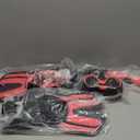 Snorkeling Gear for Adults, 4 in 1 Travel Size Mask Fins Snorkel Set with Panoramic View Anti Fog Mask, Dry Top Snorkel, Trek Fins and Travel Bag, Snorkel Gear for Swimming Diving Snorkeling (Pink)