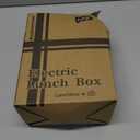 Andmenow 80W Electric Lunch Box food warmer for Adults, Portable Food Heater for Travel/Home/Office,12V/24V/110V Heated Lunch Box Suitable for Ideal Driver/Work/Gift, BLACK