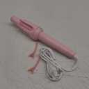 Auto Hair Curler, Automatic Curling Iron with 4 Temperature & 3 Timer, Automatic Shut-Off, Anti-Scald, Anti-Tangle Rotating Curling Wand for Hair Styling, Pink