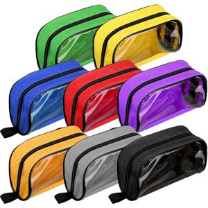 Oudain 8 Pcs First Aid Bag Empty 8 Colors First Aid Pouches Portable Medical Bag with Zipper and Transparent Window Medical Organizer Kit Accessory for Home Outdoor Travel Supplies