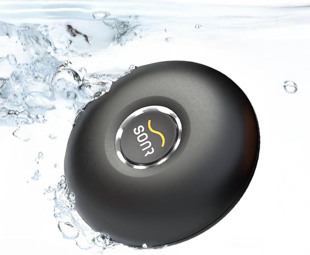 SONR Music Waterproof MP3 Player for Swimming  Bone Conduction Underwater Headphones for Pool, Open Water & Triathlon Training  Wireless, Comfortable & Clear Sound (Dark Grey)