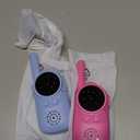 Walkie Talkies for Kids Rechargeable, 3 4 5 Year Old Boy Girl Gifts, 2 Pack Birthday Gifts for 3 4 5 6 7 8 Year Old Boys, Toddler Toys for Indoor Outdoor Games (Bubble Cotton)