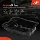A-Premium 2.0L 2.4L Engine Oil Pan Sump with Plug, Gasket & Bolts