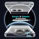 2 x for Xiaomi 14T Case with [2 Pack] Tempered Glass Screen Protector, (Clear TPU) Shockproof Bumper Cover Anti-Scratch Protective Slim Thin Crystal Phone Case for Xiaomi 14T