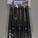 9 Pieces Impact Extension Bar Set, 1/4", 3/8" and 1/2" Drive Socket Extension, Premium Chrome Vanadium Steel with Black Phosphate Finish