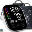 Blood Pressure Monitors for Home Use, 9-17'' & 13-21'' Extra Large Blood Pressure Cuff Upper Arm Blood Pressure Machine, 6 in Large LED Backlit Display, USB Cable & Batteries Included