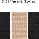 Attikee Foot Massage Mat for Plantar Fasciitis & Heel Pain Relief - Non-Electric Acupressure Pad - Office & Home Reflexology Floor Mat - Durable Rubber Foot Pain Relief Mat, 20'' x 11.8 '' (Black-prism)