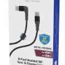 ZGEAR® 8 Foot Braided 90° Sync & Charge Cable