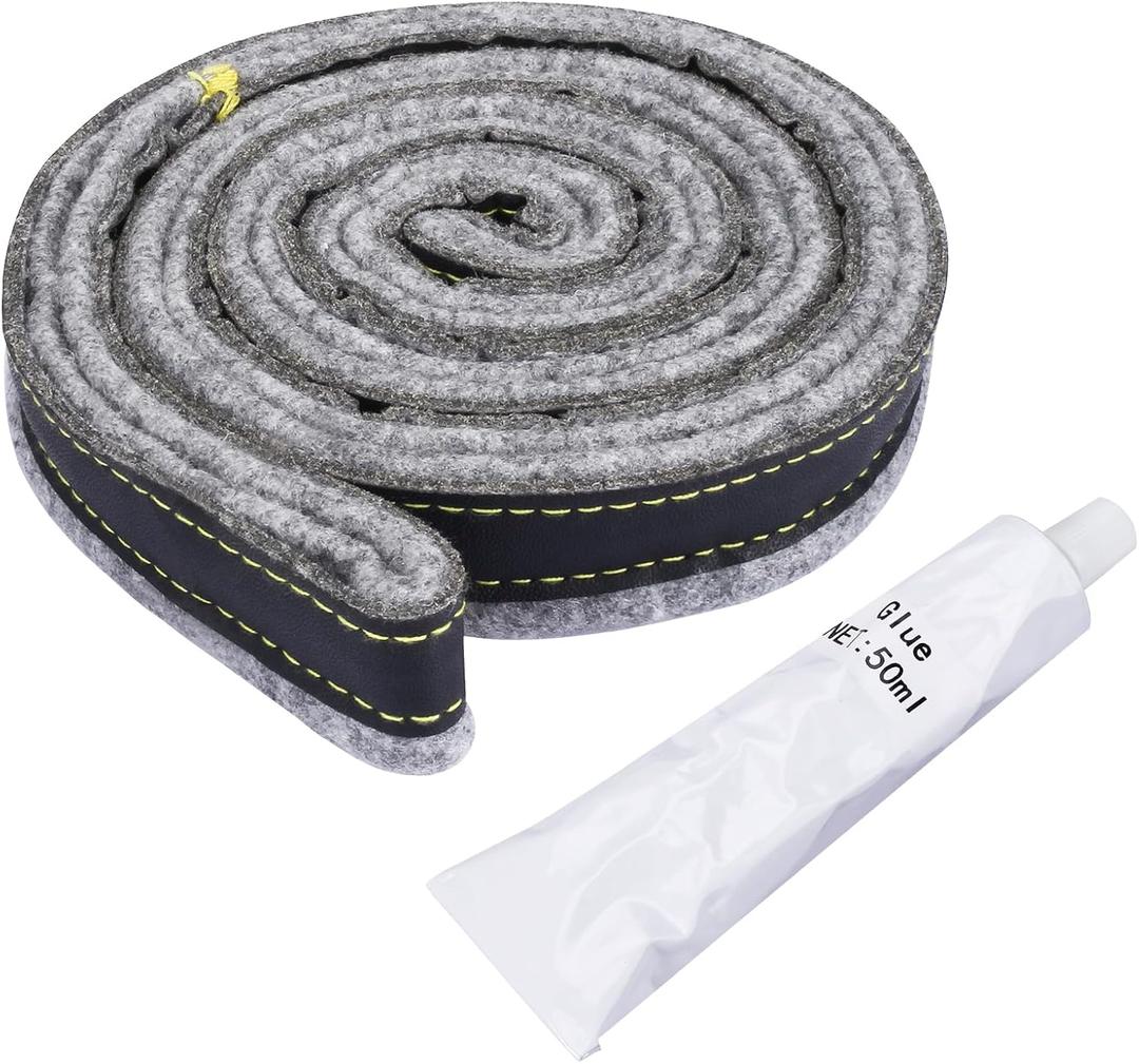 DC97-07618A Dryer Drum Felt Seal Compatible with Samsung AP4453798 PD00025731 PS4218879 3998155 Replaces DV42H5200EW DV42H5000EW DV45K6500EV DV48H7400EW(1 Pack)