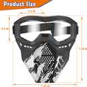 POKONBOY 4 Pack Tactical Mask for Kids, Safety Goggles Compatible with Nerf Rival, Apollo, Zeus, Khaos, Atlas, & Artemis Blasters Age 8+ Years Old