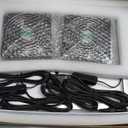 Solar Powered Fan, Solar Fan for Shed, Chicken Coop, Greenhouse, Outside with Two IPX7 Waterproof 5In Fans 13Ft On/Off Switch Cable Exhaust Intake Mounting Way and Installation Kits
