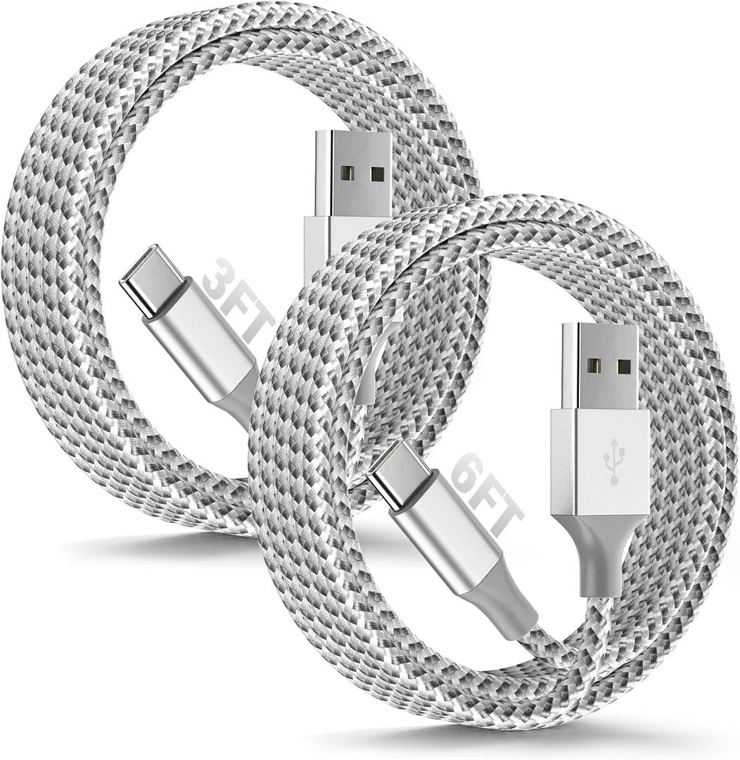 SwaggWood Car Carplay for iPhone 17/16/15 Charger Cord 2Pack [3FT+6FT] Charging Cord,USB A to USB C Charging Cable for CarPlay USBC Cord for iPad Pro 12.9/11, Air 5th/4th Gen