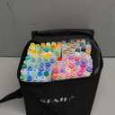 SFAIH Alcohol Markers Fine & Chisel - 101 Colors Dual Tip Coloring Markers for Adult Coloring Sketch Illustration, Christmas Gifts for Artist Adult Beginners, [Greeting Card & Leather Storage Box]