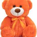 Super Color Teddy Bear Stuffed Animals Plush Toy for Children Girlfriend Family Congratulations Baby Shower Birthday Orange 14 inch