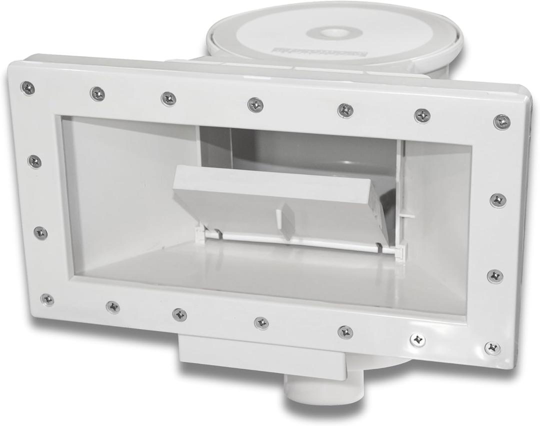 SWIMLINE HYDROTOOLS Standard Wide Mouth Above Ground Pool Skimmer Kit | ALREADY ASSEMBLED | ABS Construction | Pool Skimmer | Wide Mouth | Snap-In & Removable Weir | Above Ground Pool Skimmer