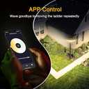 Onforu 55W Smart LED Security Lights Motion Sensor Outdoor 5 Heads, 340° Illumination WiFi Alexa Flood Light 5500LM APP Control, 2500K-6500K Exterior Motion Detector, IP65 Wall Light for Yard, Balck