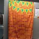 Fabric decoration brick wall print, 7.2"L x 4"W
