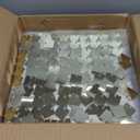 24 Pcs Light Gold Shimmer Wall Backdrop Panels - 4 FT x 6 FT Light Gold Sequin Backdrop for Birthday Graduation Home Party Background Decoration