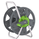 Water Hose Reel Cart, Holds 60-80 Ft of 5/8 Inch Hose, Green Wall Mounted Garden Hose Cart, Portable Hose Reel for Convenient Storage and Watering