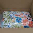 Hoteam 4 Set Outdoor Patio Chair Cushions 20 x 42 in Deep Seat Waterproof Patio Cushions Set for Furniture Replacement Removable Seat and Back (Flower)