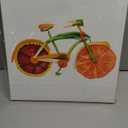 PoGoXiPoYo 3 Panel Kitchen Canvas Wall Art Creative Funny Colorful Vegetable Fruit Bicycle Bike Pictures Wall Decor Food Wall Painting for Dining Room Restaurant Living Room Home 12 x 12inch x 3pcs