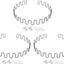 uxcell 3Sets Upholstery Spring Replacement Kits, 35.43" Sagging Cushions Repair Kit with Clips Nails for Furniture Sofa Recliner Chair
