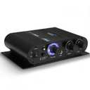 Pyle Wireless Bluetooth Home Audio Amplifier - 90W Dual Channel Mini Portable Power Stereo Sound Receiver w/ Speaker Selector, RCA, AUX, LED, 12V Adapter - For Smartphone PA, Studio Use - PFA330BT