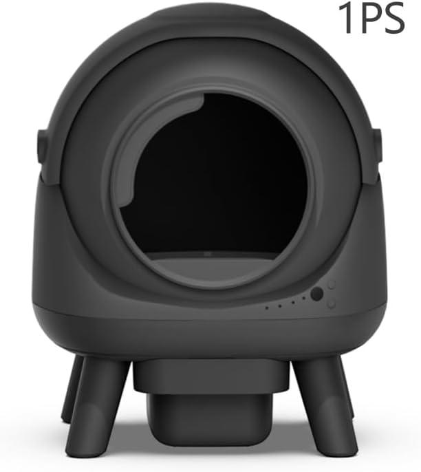 Self Cleaning Litter Box Includes Trash Bags, Grey 