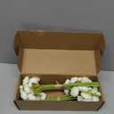 Floroom Ranunculus Artificial Flowers 18 Pcs Ivory Faux Silk Mini Ranunculus Bulk Fake Wedding Filler Flowers for DIY Bouquets, Centerpieces, Bridal Shower Decorations & Arrangements