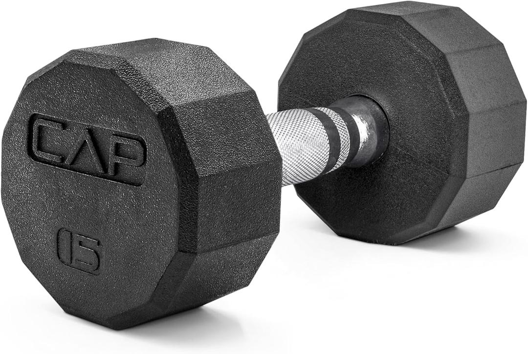 CAP 12-Sided Coated Dumbbell, 15 LB