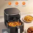 Beelicious Pro 10-in-1 MicroTemp Air Fryer 6.5QT, PFAS-Free Ceramic Coating Airfryers, Nonstick & Dishwasher Safe, AI-Powered E-Recipes, Shake Reminder, Compact, Digital Display, 14.96*14.96*12.2 inch