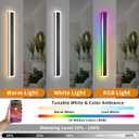Outdoor RGB Long Wall Lights, 39.4inch 2 Pack RGB/Warm/White Dimmable Modern LED Wall Lighting, Ip65 Waterproof Long Wall Sconce with Remote and APP Control for Outdoor/Indoor