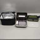 Cordless Electric Lunch Box for Adults  1.2L Stainless Steel Self-Heating Lunch Box with Dual 20000mAh Removable Rechargeable Batteries, Portable Heated Food Warmer for Work, Travel & Office