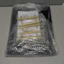 Bamboo Serving Tray with Metal Handles (Set of 3), Ottoman Decorative Trays Platter for Eating Breakfast, Working, Storing, and Party (Black)