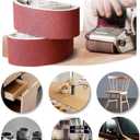 4 x 21 Sanding Belt, 80 Grit Aluminum Oxide Belt Sander Paper 4x21,12 Pack (4x21 Inch, 80 Grit)