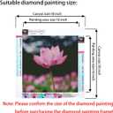 Mxtallup 40x40 Diamond Painting Frames Picture Wood,Display Pictures16x16 Inch/ 40x40 cm with Mat or 18x18 Inch/45x45cm Without Mat, Diamond Embroidery Photo Frame Diamond Art frames Black (TK007)