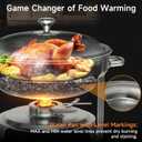 Chafing Dishes for Buffet, 4 Pack 5QT Round Stainless Steel Chafing Dish Set for Home Parties, Christmas Gatherings, Catering Events Complete Buffet Warmer Set (Silver 4)