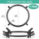 Hiorucet W10216179 Cast Iron Wok Ring, Wok Support Ring for Gas Stove GE, KitchenAid, Kenmore, Jenn-Air, Whirpool Gas Range Parts, Non Slip Wok Burner Rings Pan Stand Round Rack Holder Accessories.