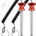 Lasnten Weight Stack Pin Magnetic Universal Gym Weight Pin 0.4 inch Drop Set with Pull Rope for Plate Apertures Above 10.5 mm Heavy Duty