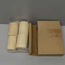 Leinuosen 4 Pcs Natural Wooden Wall Mounted Hooks - Coat Hat Hooks - Handmade Decorative for Vintage Bathrooms Towel Mounted Rustic Wooden Robe Rack Heavy Duty for Hat Hanging(White Cherry Wood)