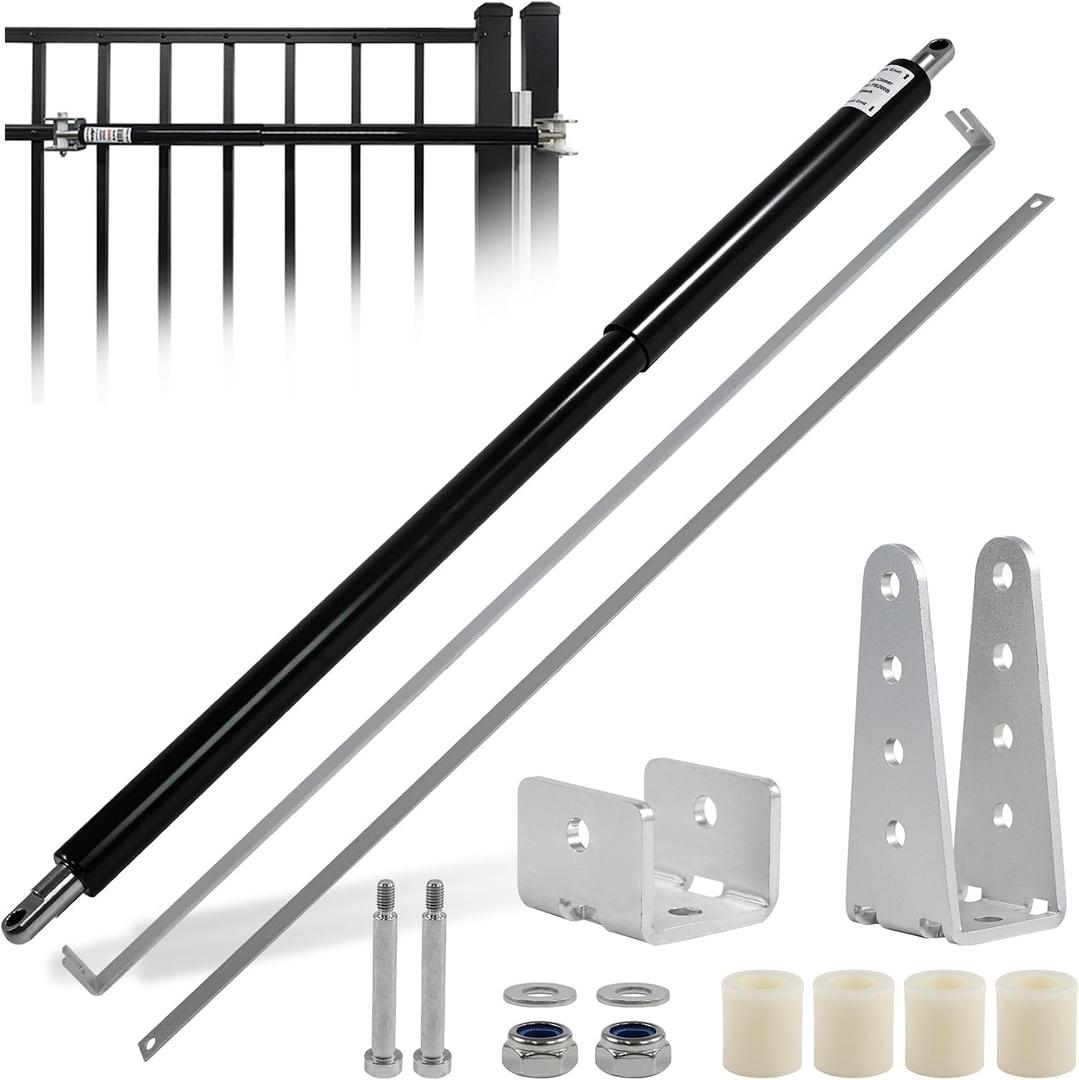 TB200 Outdoor Heavy Duty Gate Closer,High Grade Hydraulic Gate Closer for 50 to 140 Pounds in Weight,40 to 64 Inches in Width Suitable for Home Yard, Fences,Farms,Open Stadiums(Black)
