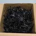 Max Fun 300pcs Halloween Spider Rings for Kids Party Favors 1.96 Plastic Spider Rings Bulk for Kids Costume Accessories Party Decorations Supplier (Black)